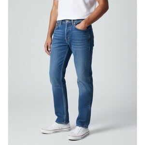 Levis levi's 505 Regular Fit Mens red tag W32 L30 Dark Wash 100% Cotton Made In